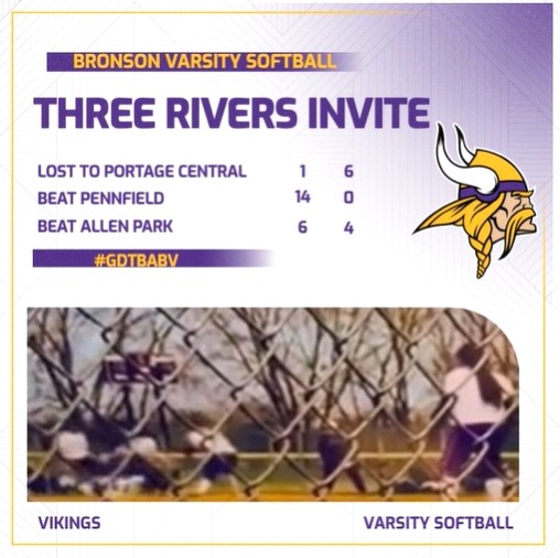 Bronson softball team goes 2-1 at TR Invitational